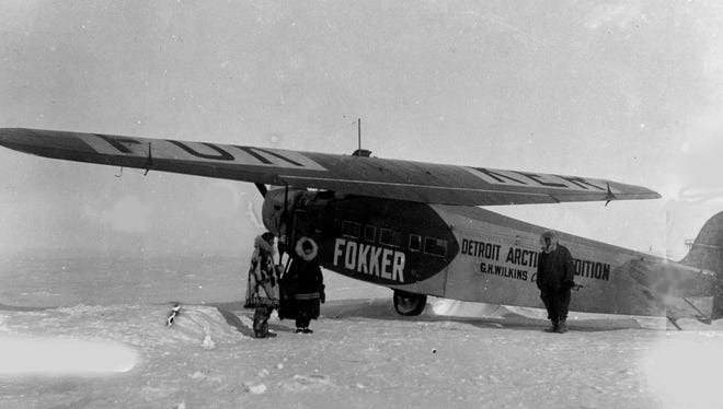 In 1925, Australian explorer and aviator George Hubert Wilkins proposed an air expedition to the Arctic to determine if there was a continent lying under the mass of ice and snow. The Detroit Aviation Society, a group which included Edsel Ford, backed him, as did The Detroit News and its readers, who contributed to the cause. Wilkins was given a rousing send-off by thousands of Detroiters.