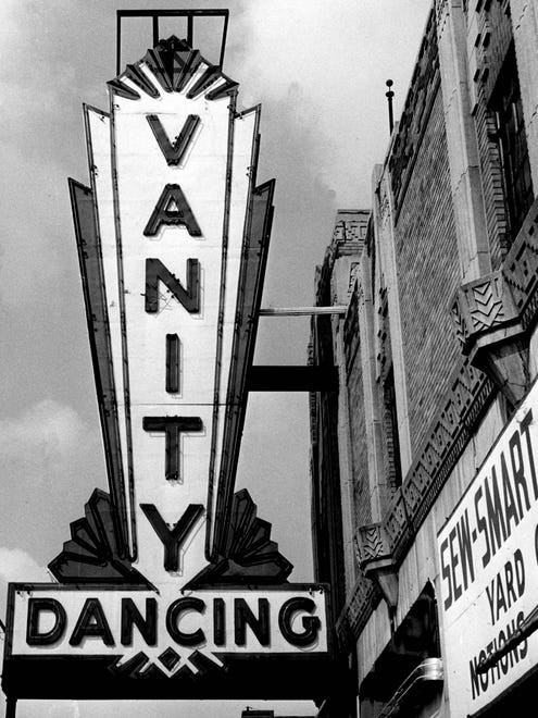 The old Vanity Ballroom on East Jefferson was built in 1932 by architect Charles Agree, who was known for his Aztec Deco designs.