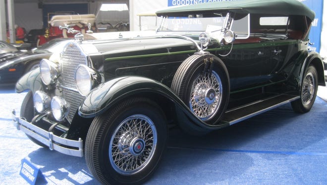 Original Dietrich coachwork enhanced by a concours-correct 5,000-man-hour restoration in 1994 by Clay Cook Enterprises of Erlanger, Ky., brought this 1929 Packard to like-new condition. It sold in August for $319,000.