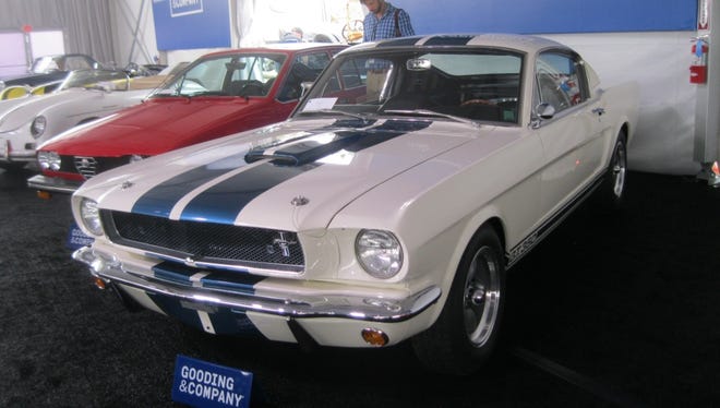 In a castle makeover beginning in 2010, this 1965 Shelby GT 350's rebuilt engine had a dynamometer reading of 298 horsepower at 5,900 rpm. It sold at auction for $330,000.
