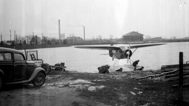 Belleville, Mich., seen here in 1936, was the testing base for Stinson Sea Planes.