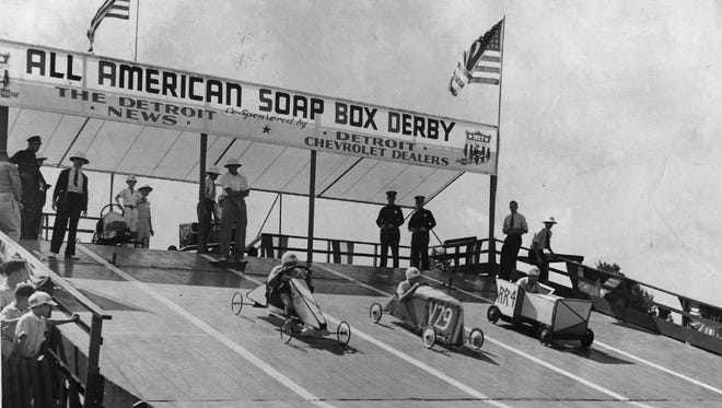 Competitors set off in 1937. The Detroit News and Chevrolet were early sponsors of the sport. The derby was originally open to boys ages 6-16, but was later changed to ages 11-15. Entrants could not spend more than $10 on materials and could not have assistance from machine shops, garages or adults.