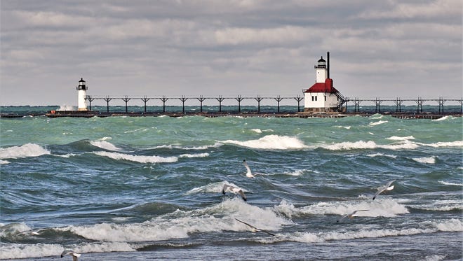 James Timmer of Troy shot this photo of choppy waves surging against the Benton Harbor Lighthouse on a blustery December day. "Lake Michigan was showing a teaser of her incredible strength and beauty," he said.