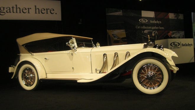 With an estimated pre-sale value of up to $4 million, this 1928 supercharged Mercedes-Benz 26/120/180 Type S Sports 4 once owned by entertainer Al Jolson did not sell at auction.