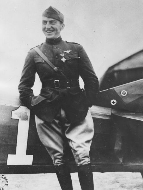 Eddie Rickenbacker was an American World War I flying ace, credited with shooting down a record 26 Luftwaffe airplanes.  After the war, he went into business with partners, creating Rickenbacker Motor Company in southwest Detroit, which produced high-powered, low slung cars with four-wheel brakes. The company lasted only until 1927.