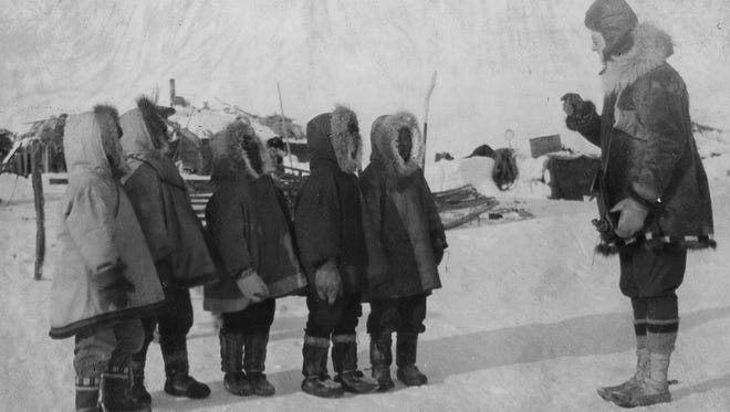 Wilkins and The Detroit News repeated the expedition in 1926, but a blizzard forced the plane down and they used up all their fuel. Wilkins and his pilot walked 70 miles with 80-pound packs to an Eskimo village.
