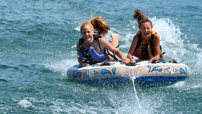"My sister Abby Paramo and her friend Elise Stuck were enjoying an afternoon of tubing on Lake Charlevoix," said Katie Paramo of Charlevoix. "I am glad I was able to capture all the smiles and laughter this boating adventure brought!"
