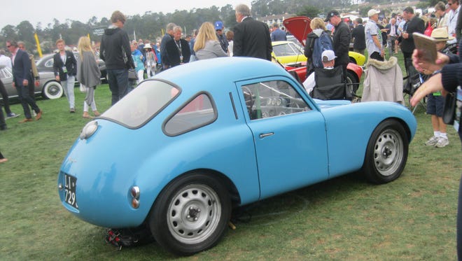This 1953 Fiat 500 "Macchinetta" Berlinetta is the first car built by Giotto Bizzarrini while a mechanical engineering student at the University of Pisa. Michael Brunner of Deutschnofen, Italy is the current owner.