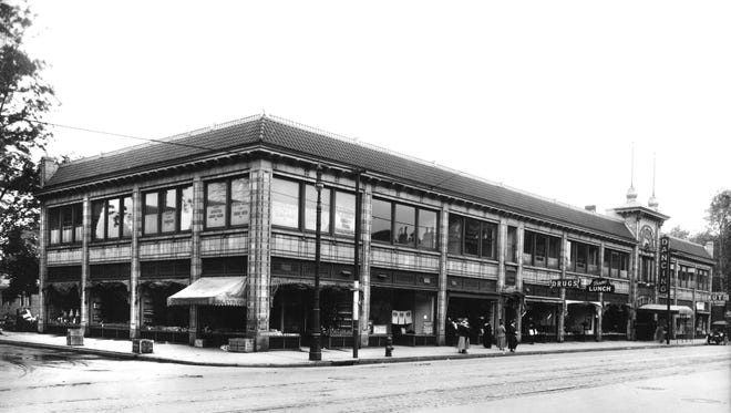 In 1935 the Arcadia Building was located on Woodward at Stimson, where it hosted many retail businesses, including the Arcadia Dance Hall.