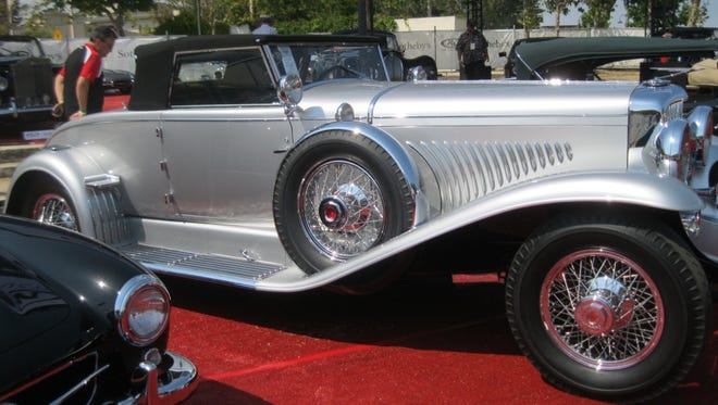 With a concours award-winning restoration, recent touring experience and the cache of having once belonged to Philip K. Wrigley (think chewing gum and baseball), a 1929 Duesenberg Model J convertible coupe sold for $1,430,000 at the RM Sotheby's sale in Monterey.