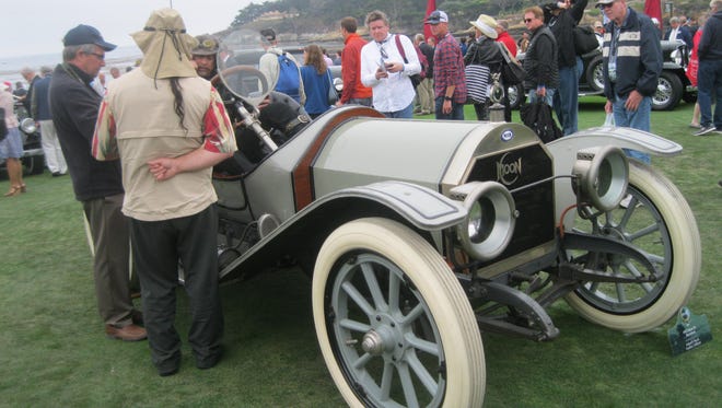This St. Louis-built 1912 Moon 30 Raceabout was bought by a railroad engineer and driven to work for over 15 years, according to its history. It now belongs to Leland F. Powells of Van Nuys, Calif.