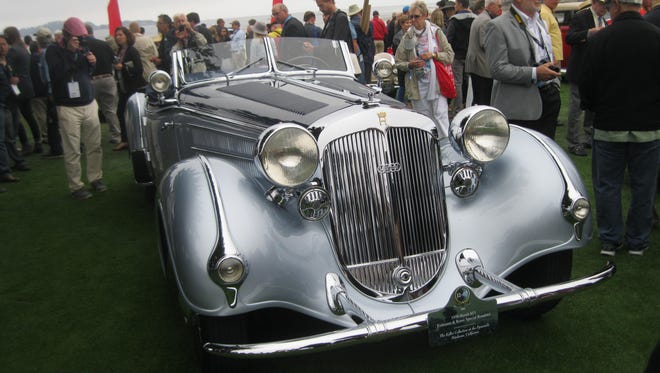 The 1938 Horch 853 is from the Keller Collection at the Pyramids, Petaluma, Calif.