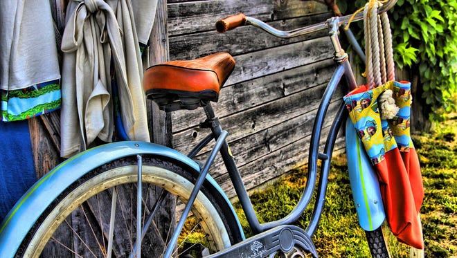 Regina Abraham of Plymouth used High Dynamic Range (HDR) software, which blends multiple images to add richness and depth to the colors of this still life captured in Leland’s Fishtown. "Beach Bike" is a finalist for the Best Digitally Enhanced Photo prize.