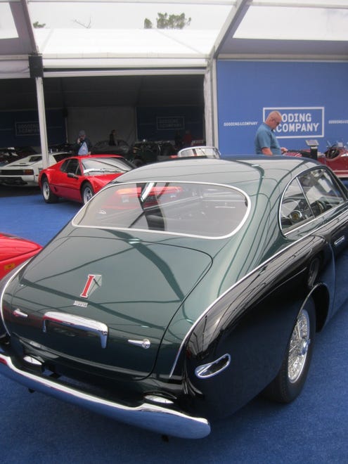 Vignale coachwork, subtle two-tone paint and matching numbers engine per Ferrari's build sheet made this stunning 1951 Ferrari 212 Inter Coupe a good buy at $1,595,000.