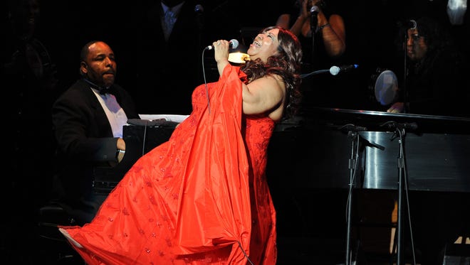 Aretha Franklin performs at the  “Let Freedom Ring Celebration" for the inauguration of President Barack Obama, at The John F. Kennedy Center for the Performing Arts in Washington, D.C.  on January 19, 2009.