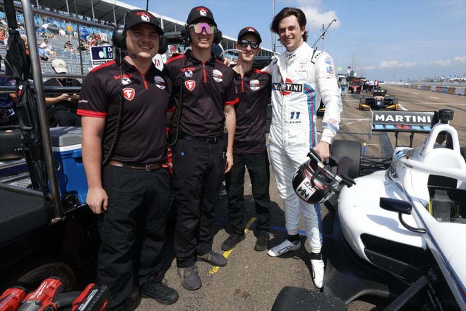 Team sport. Nolan Allaer and his HMD Motorsports team at St. Pete Indy NXT opener.
