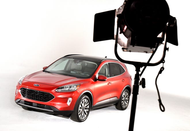 The 2020 Ford Escape is shown at Stage 3 Productions in Warren.