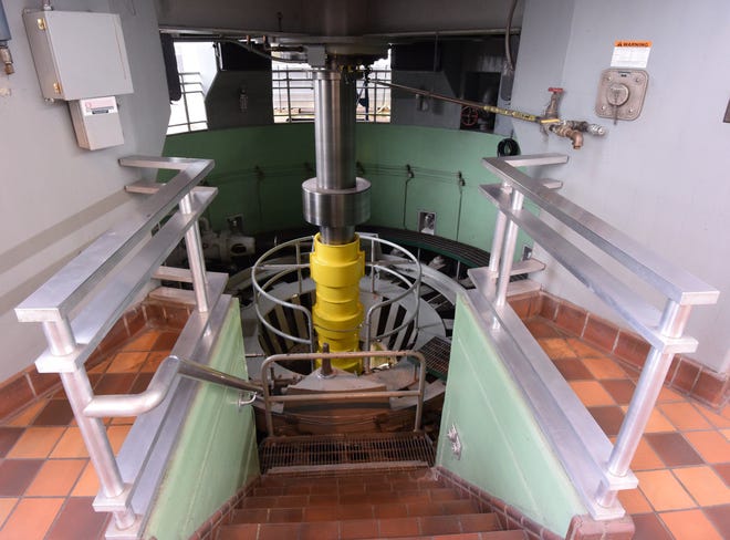 A rare glimpse into the power plant at the Soo Locks shows spinning turbines that not only power the operations at the locks, but feed about 15 percent of the area's grid as well.