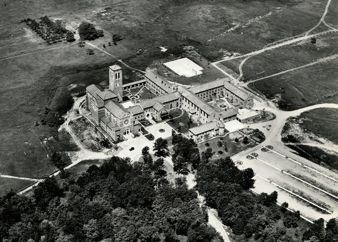 Duns Scotus College and Monastery, Southfield, Michigan, July 8, 1932. The college created by the Friars Minor at Nine Mile and Evergreen operated from 1930 to 1979. It ' s now the Word of Faith Christian Center.