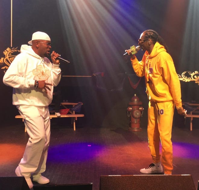 Rapper Trick Trick and Snoop Dogg perform at The Fillmore.
