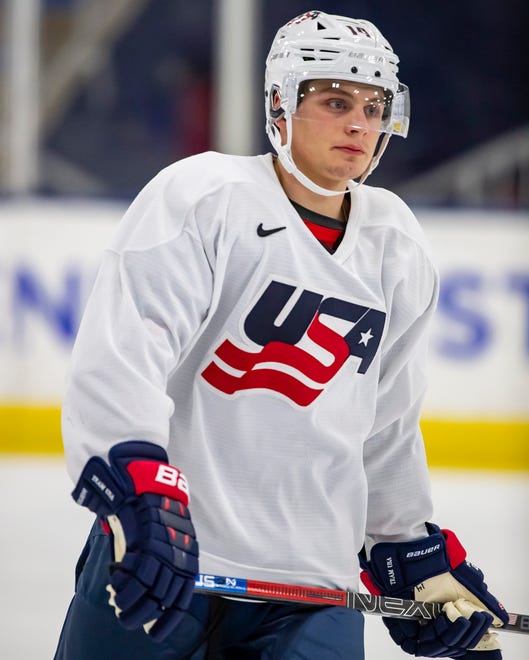 33. Robert Mastrosimone, left wing: A 2019 second-round pick who was slowed by injury, Mastrosimone had 17 points (seven goals) in 34 games at Boston University. He’s going to need to add strength (5-foot-10, 170 pounds), but the potential is there to be an effective two-way player.