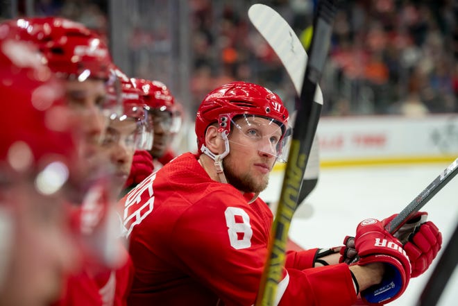 29. Justin Abelkader, right wing: Abdelkader’s leadership and stature within the organization are significant attributes. But his lack of production and dwindling effectiveness are concerning. There’s no guarantee he’ll be on the NHL roster to begin next season.