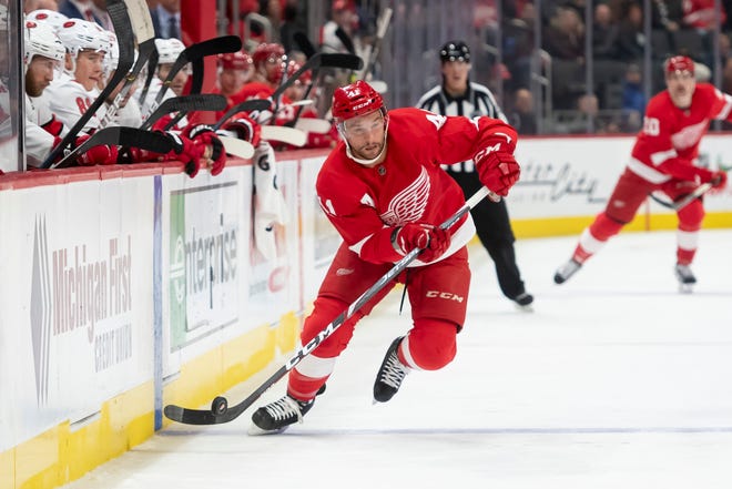 10. Luke Glendening, center/wing: Glendening is valued as much for his work off the ice as he is on the ice. His leadership ability has earned Glendening an alternate captain designation, as he’s become a more vocal leader in the room. Glendening remains a sturdy defensive forward, and hard to play against.