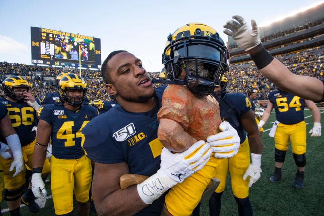 Oct. 10, vs. Michigan 9-4, 6-3 Big Ten in 2019: Nick Saban is the only Michigan State coach to win the Paul Bunyan Trophy on his first try, a bad omen for Tucker, but expect Michigan State senior linebacker Antjuan Simmons to be particularly motivated for this game. Simmons starred at Ann Arbor Pioneer in high school, right across the street from Michigan Stadium, then committed to play football at Ohio State, decommitted from Urban Meyer, and has now become a star at Michigan State. Tucker will need more than a big game out of only Simmons, though. Prediction: Loss