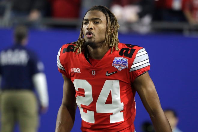 Nov. 28, at Ohio State (13-1, 9-0 Big Ten in 2019): By this point in the season, Michigan better hope it has a quarterback capable of handling The Game in Columbus. Ohio State has been a defensive back factory under coaches Urban Meyer and Ryan Day, and junior cornerback Shaun Wade (pictured) looks like the next in line. Harbaugh gave Ohio State a run for its money on the road in 2016, but 2020’s Michigan squad won’t be as good as 2016’s, and Ohio State’s 2020 team will probably be better than 2016’s College Football Playoff qualifier. Prediction: Loss. Michigan’s regular-season record prediction: 8-4, 5-4 Big Ten