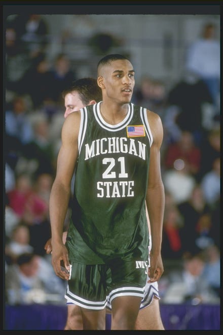 5. Steve Smith (1987-91): The second-leading scorer in program history, the Detroit native helped Michigan State back to the top of the Big Ten as a junior after going a decade without a conference title. He bumped his scoring average nearly five points the next season, averaging 25.1 as a senior while earning consensus second-team All-American honors. He left MSU as the program’s all-time leading scorer at the time before being drafted No. 5 overall by the Miami Heat, eventually having his No. 21 retired.