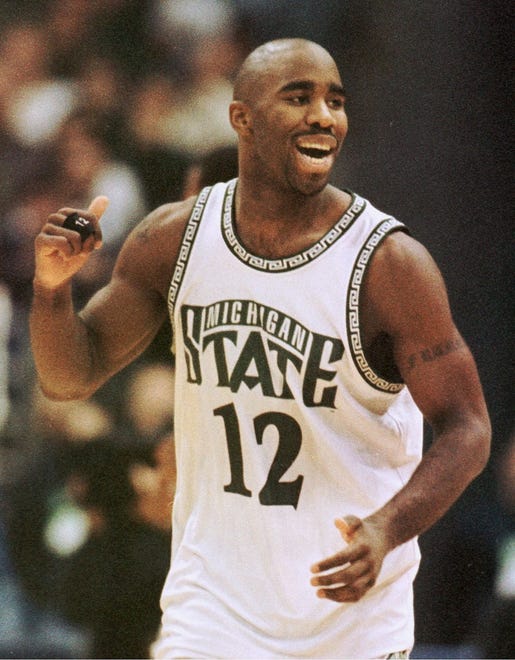 2. Mateen Cleaves (1996-2000): The Flint native was the heart and soul of Tom Izzo’s 2000 national championship team, capping his career with three straight Big Ten titles and becoming the Big Ten’s all-time assists leader, a spot he held until this season when surpassed by Cassius Winston. A consensus first-team All-American in 1999 and one of 10 players to have his number retired, Cleaves still holds the program record with 20 assists in a game.