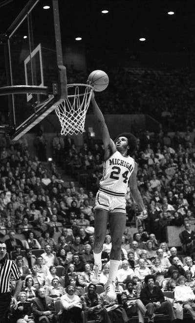 9. Rickey Green (1975-77): Green spent two years playing junior college ball in Indiana before bursting onto the scene at Michigan. The 6-foot guard guided the Wolverines to their second NCAA title game appearance in 1976, where they lost to an undefeated Indiana Hoosiers team, and to a Big Ten championship in 1977. He averaged 19.7 points per game during his two years in Ann Arbor, which ranks eighth in program history, and is one of 12 Michigan players to earn All-American honors in multiple seasons.