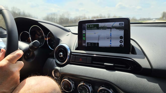 The 2020 Mazda Miata offers Apple Car Play and Android auto app compatibility on upper trim models. The feature enables navigation as good as your smartphone.