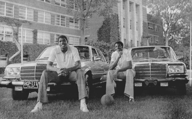 Go through the gallery to view The Detroit News' top 20 Michigan State basketball players of all-time, compiled by Matt Charboneau. The list includes Earvin "Magic" Johnson (left) and Greg Kelser, teammates on the 1979 national champion.