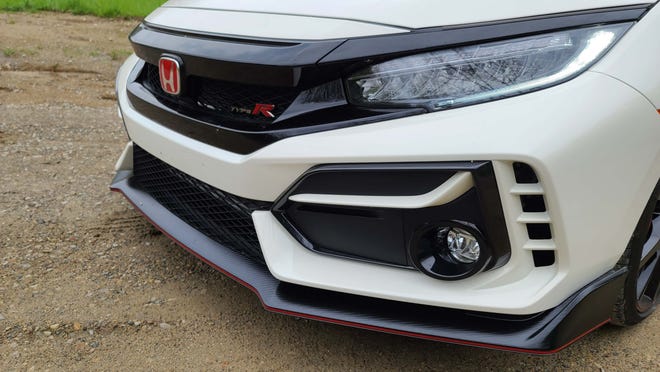 New for 2020. The 2020 Honda Civic Type R gains some minor tweaks like body-colored gills and 13 percent better grille area to feed the powerful engine within.