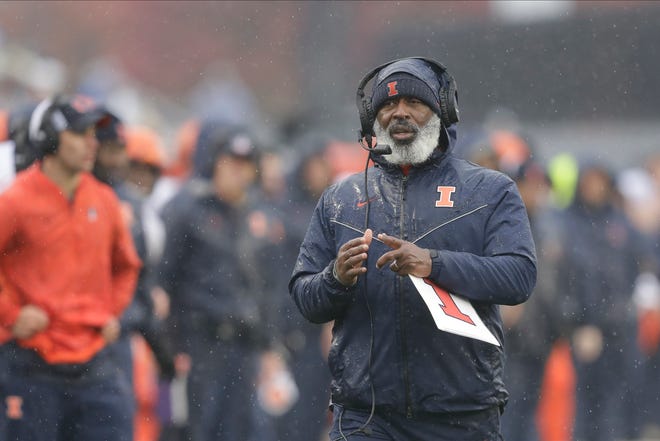 11. Lovie Smith, Illinois: Smith has twice coached in the Super Bowl, once as a head coach and once as a coordinator, but that sort of success has been hard to come by in four seasons with the Fighting Illini with a 15-34 overall record. There were signs last season, though, that things are starting to turn as the Illini won six games and reached a bowl game for the first time under Smith.
