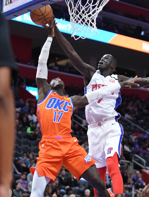 Thon Maker — Stats: 4.7 points, 2.8 rebounds, 34% 3FG in 60 games. Age: 23. Analysis: Effort is never a question with Maker, but effort isn’t the only necessity, especially for a big man. His lack of strength and build has been costly on the defensive end and he couldn’t find minutes as Christian Wood and Sekou Doumbouya developed. Midseason: C-minus. Final: C-minus.