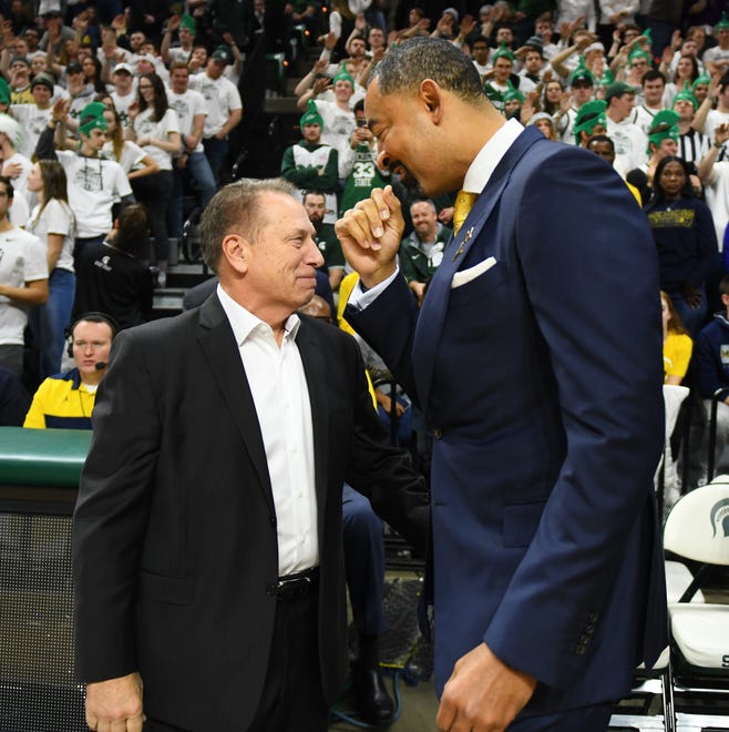 Go through the gallery as The Detroit News ranks the head men's basketball coaches in the Big Ten, including Michigan State's Tom Izzo (left) and Michigan's Juwan Howard (right), with analysis from James Hawkins.