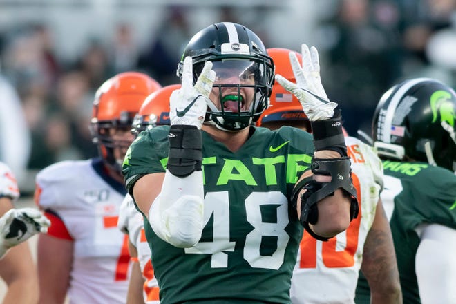 DEFENSIVE LINE – Kenny Willekes, 2016-19: A former walk-on, Willekes finished his career as Michigan State’s all-time leader in tackles for loss with 51 and ranked third with 26 sacks. He won the 2019 Burlsworth Trophy, given to the nation’s most outstanding player who began his career as a walk-on, and was named the 2018 Big Ten Defensive Lineman of the Year after leading the conference with 20.5 tackles for loss. Willekes earned second-team All-American honors twice.