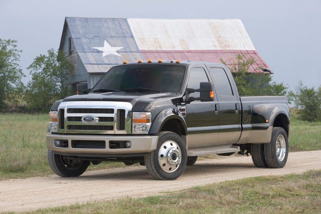The 2008 Ford F-450 Super Duty. Henry Ford's vision to create a vehicle with a cab and work-duty frame capable of accommodating cargo beds and third-party upfit equipment proudly endures a century later in the Built Ford Tough F-Series lineup, from F-150 to F-750 Super Duty