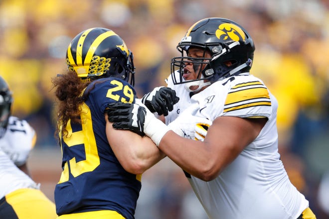 Alaric Jackson, OT, Iowa: The Detroit Renaissance alum has been an impact player for the Hawkeyes since earning the starting left tackle job in 2017, and he likely would’ve left early for the NFL if he hadn’t suffered a knee injury in the season opener last year. Despite missing three games and never playing above 70% when he returned to action — an admission he made to reporters after the season — he still earned All-Big Ten honors. If Jackson can stay healthy, it’s not difficult to believe he could become Iowa's next All-American lineman.