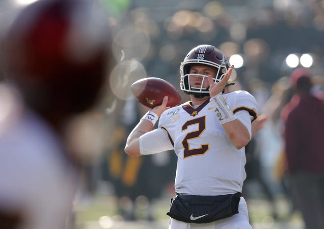Tanner Morgan, QB, Minnesota: In his first full season as a starter last year, Morgan completed 66% of his passes for 3,253 yards and 30 touchdowns, all single-season program records. On top of that, he earned the eighth-best passing grade and produced the second-highest pressured passing grade — trailing only No. 1 pick Joe Burrow — in 2019, according to Pro Football Focus. That bodes well for Morgan and the Golden Gophers moving forward.