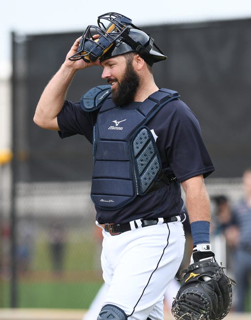 CATCHERS: No. 7 Austin Romine, R-R, 6-1, 216. Opening Day age: 31. Just from the comments of Tigers pitchers, this could be the club’s most significant offseason addition. Maybe because his father, former big-leaguer Kevin, was a policeman in his second career, Romine is a kind of good-hearted enforcer behind the plate. With his experience and pitch-calling acumen, he commands respect and trust. The question will be his offense. He wasn’t swinging particularly well in either Lakeland or in the Comerica camp. 2019 (Yankees): .281/.310/.439, 8 HR, 35 RBIs. 2020 salary: $1.537 million.