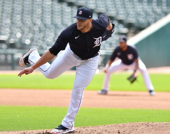 BULLPEN: No. 77 Joe Jimenez, RHP, 6-3, 272. Opening Day age: 25. Statistically, nothing makes sense here. His fastball velocity, strikeout rate and swing-and-miss rate are all in the upper 80 percentile in baseball. Yet, his ERA, WHIP and barrel rate (10.8) are too high. It comes down to consistency of location and pitch sequencing. Ten of the 13 home runs he allowed last year came when he was even or ahead in the count, five came within the first three pitches of the at-bat. The corrections come with maturity and a veteran catcher (which he has now) — could be a take-off year for him. 2019: 4-7, 4.37 ERA, 1.32 WHIP, nine saves. 2020 salary: $216,630.
