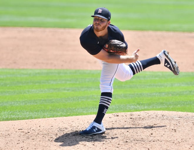 No. 62 David McKay, RHP, 6-3, 205. Opening Day age: 25. The spin rate on his curveball is over 3,000 rpm. That’s ridiculous. And it’s also unhittable when he can put it in the zone (.154 opponent average). The spin rate on his sinker is above average, too, as is the 94-mph velocity. But with two pitches, even with his funky arm angle, his margin for error is small. 2019 (Seattle, Detroit): 0-0, 5.47 ERA, 1.41 WHIP. 2020 salary: $209,556.