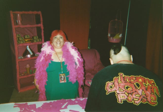 Sindee Williams poses at the first Gathering of the Juggalos festival.