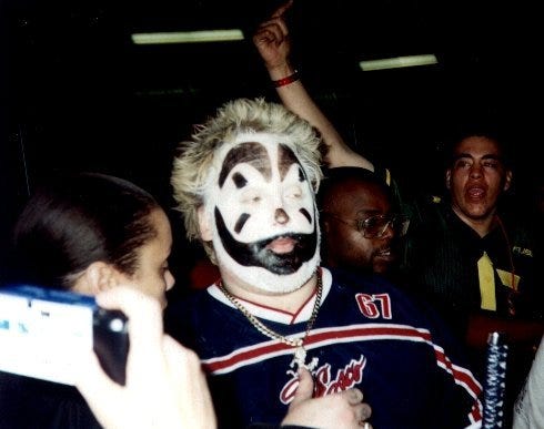 Insane Clown Posse's Violent J is seen at the first Gathering of the Juggalos festival.