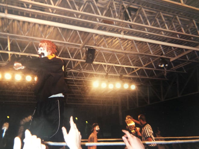 Shaggy 2 Dope in the ring at the Gathering of the Juggalos.