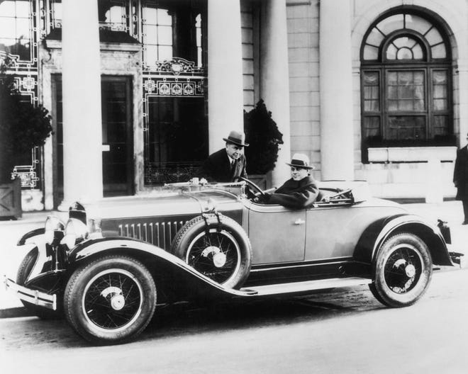 1927 Cadillac LaSalle with designer Harvey Earl.