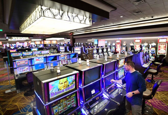 In order to maintain social distancing while using slot machines, Greektown Casino's 2600 slots will be cut in half , with  around 1300 machines available to use at opening.